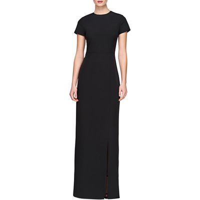 Kay Unger Hillary Column Gown in Black 