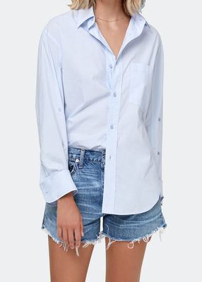 Kayla Cotton Button-Front Shirt
