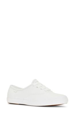 Keds Champion Premium Leather Sneaker in Off White