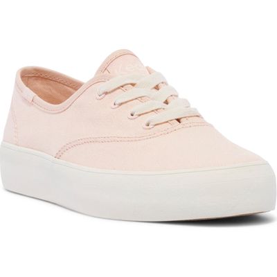 Keds® Champion Sneaker in Light/Pastel Red Canvas 