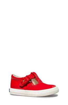 Keds® Daphne T-Strap Sneaker in Red Patent