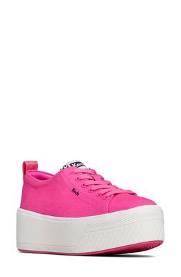 Keds Skylr Platform Sneaker in Bright Pink Canvas