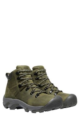 KEEN Pyrenees Hiking Boot in Dark Olive/Forest Night