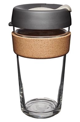 KEEPCUP 16-Ounce Brew Cork Coffee Glass in Press