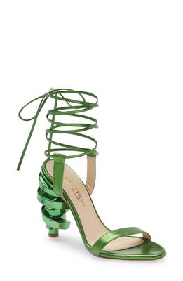 KEEYAHRI Tamu Ankle Wrap Sandal in Green