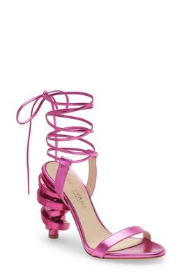 KEEYAHRI Tamu Ankle Wrap Sandal in Pink