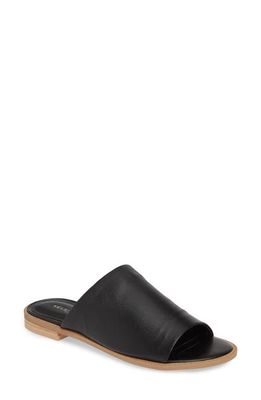 Kelsi Dagger Brooklyn Ruthie Slide Sandal in Black Leather 