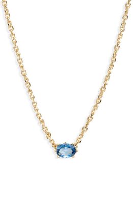 Kendra Scott Cailin Cubic Zirconia Station Necklace in Gold/Blue Violet Crystal