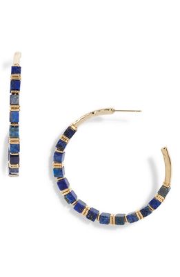 Kendra Scott Ember Hoop Earrings in Blue Lapis