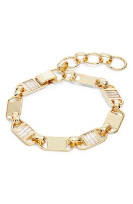 Kendra Scott Jessie Crystal Chain Bracelet in Gold