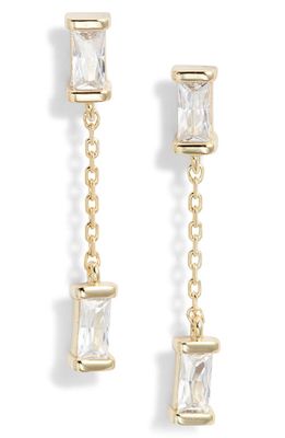 Kendra Scott Juliette Drop Earrings in Gold White Crystal