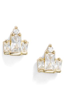 Kendra Scott Juliette Stud Earrings in Gold White Crystal