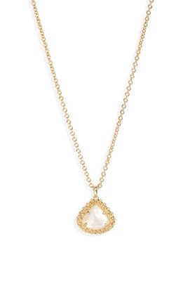 Kendra Scott Kendall Pendant Necklace in Gold Ivory Mother Of Pearl