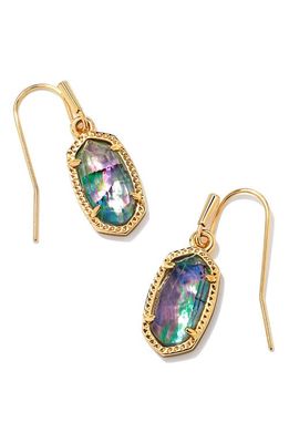 Kendra Scott Lee Small Drop Earrings in Lilac Abalone/Gold