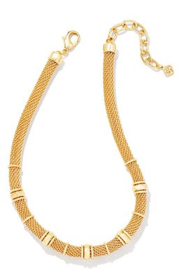 Kendra Scott Maya Mesh Chain Necklace in Gold