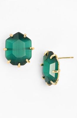 Kendra Scott 'Morgan' Stud Earring in Emerald