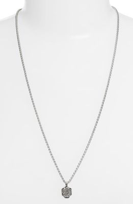 Kendra Scott 'Oliver' Pendant Necklace in Silver/Platinum Drusy