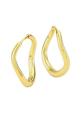 Kenji 14K-Gold-Plated Hoop Earrings