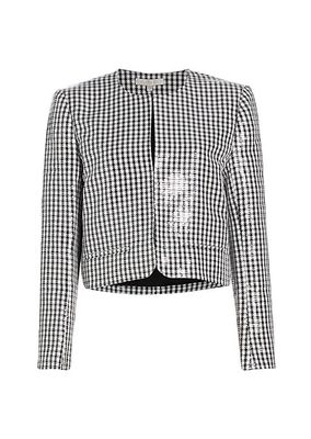 Kennedy Sequined Houndstooth Jacket