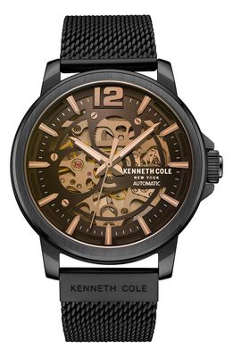 Kenneth Cole Automatic Mesh Strap Watch