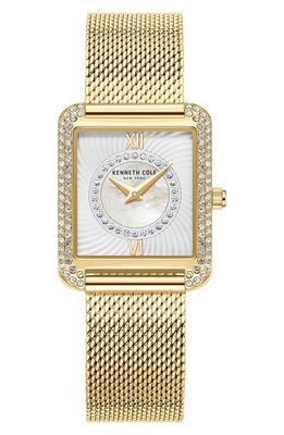 Kenneth Cole Automatic Pavé Bracelet Watch