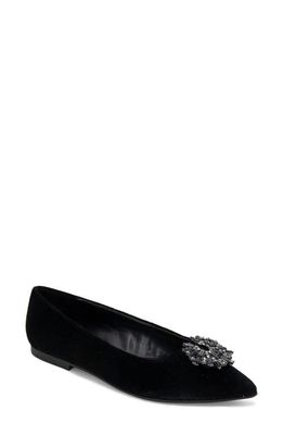 Kenneth Cole New York Gaya Starburst Pointed Toe Flat in Black