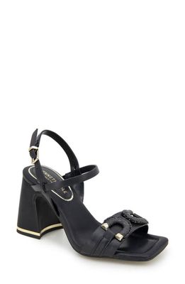 Kenneth Cole New York Jessie Ankle Strap Sandal in Black Leather