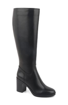 Kenneth Cole New York Veronica Knee High Boot in Black Leather
