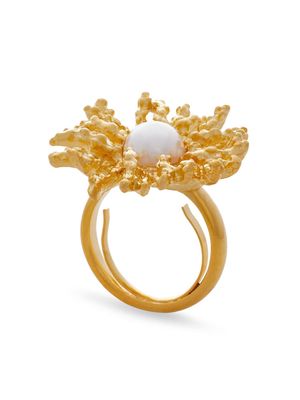 Kenneth Jay Lane coral-reef ring - Gold