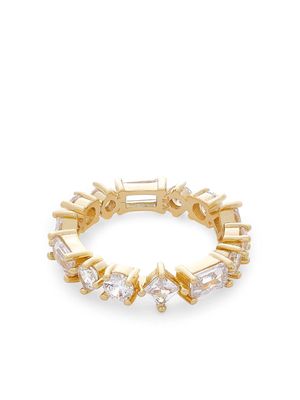 Kenneth Jay Lane crystal-embellished band ring - Gold