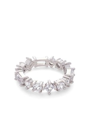 Kenneth Jay Lane crystal-embellished band ring - Silver