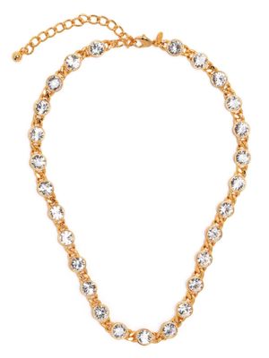 Kenneth Jay Lane crystal-embellished chain necklace - Gold