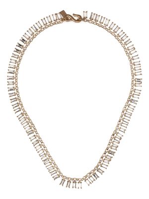 Kenneth Jay Lane crystal-embellished gold-tone necklace