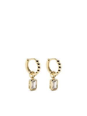 Kenneth Jay Lane crystal-embellished polished-finish earrings - Gold