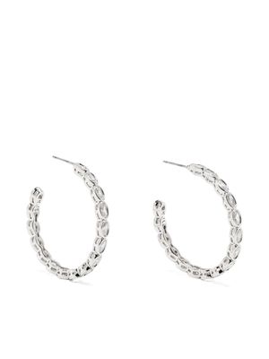 Kenneth Jay Lane crystal-embellished polished-finish earrings - Silver