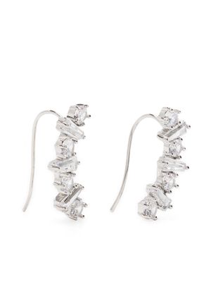 Kenneth Jay Lane cubic zirconia stud earrings - Silver