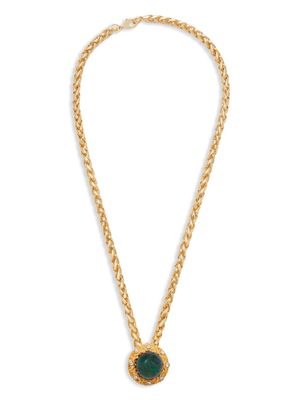 Kenneth Jay Lane gemstone-embellished necklace - Gold