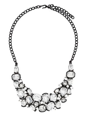 Kenneth Jay Lane rhinestone-embellished choker necklace - Black