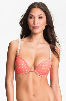 Kensie 'Soho Light' Underwire Push-Up Bra in Firecracker Dot