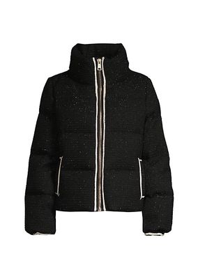 Kensington Tweed Noir Puffer Jacket