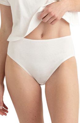 KENT 2-Pack Compostable Organic Cotton High Waist Briefs in White 