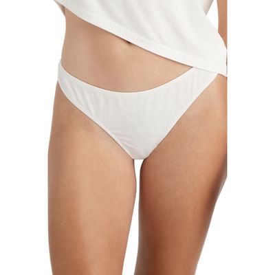 KENT 2-Pack Compostable Organic Cotton Thongs in White 