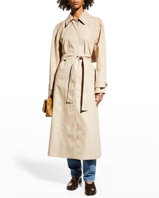 Kent Belted A-Line Trench Coat