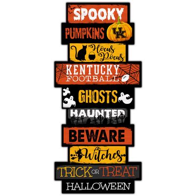 Kentucky Wildcats 24'' Halloween Celebration Stack Sign