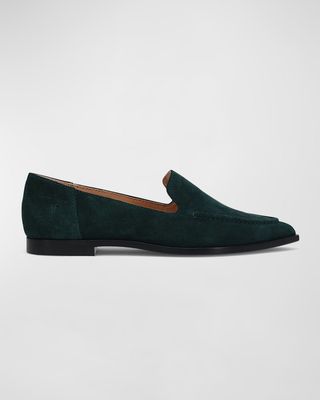 Kenzie Leather Moc-Toe Loafers