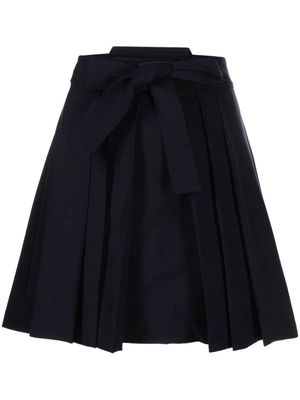 Kenzo A-line virgin wool skirt - Blue