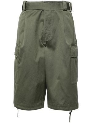 Kenzo Army cargo cotton shorts - Green