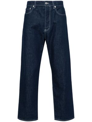 Kenzo Asagao mid-rise straight-leg jeans - Blue
