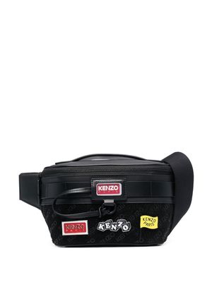 Kenzo badge detail belt bag - Black