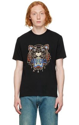 Kenzo Black Kenzo Paris Tiger T-Shirt